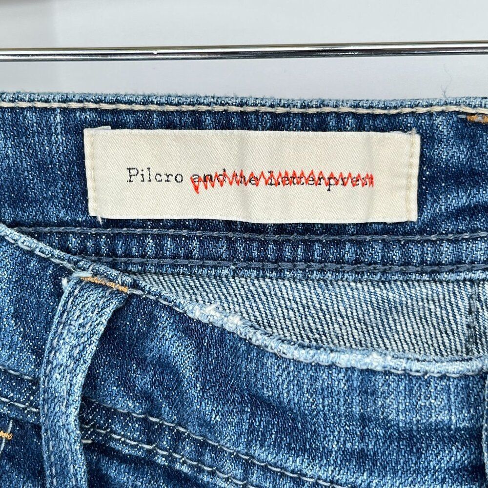 Pilcro Premium Hyphen Patchwork Jeans Size 29 Boyfriend Slouchy - Picture 8 of 12